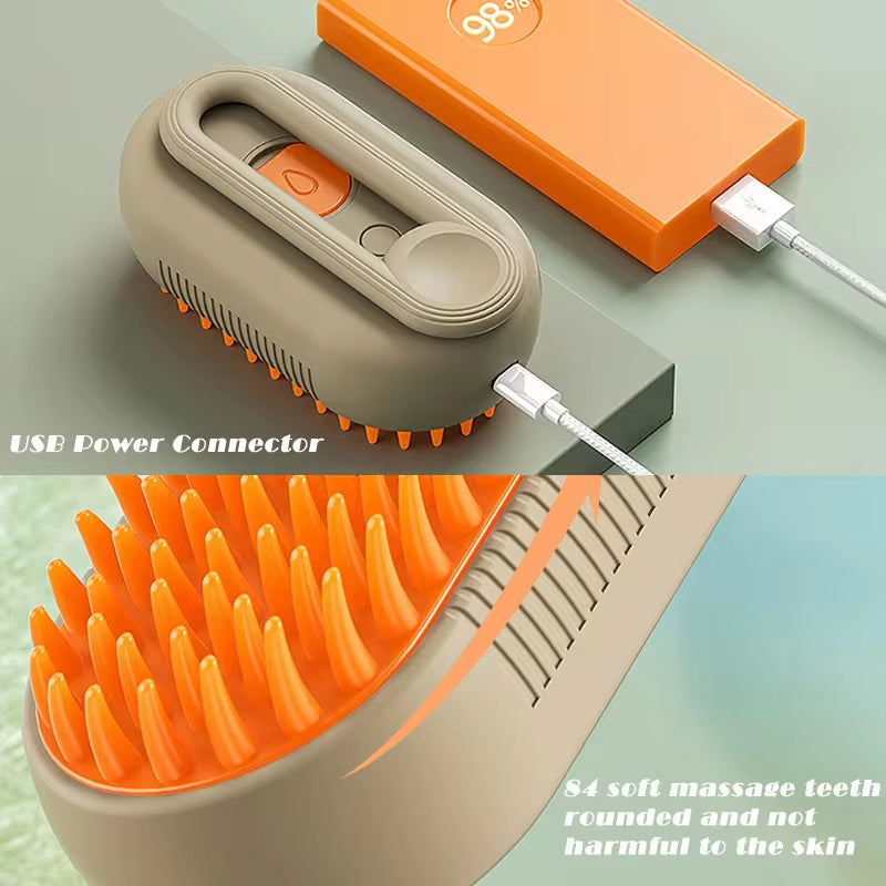 3-in-1 Pet Steam Brush